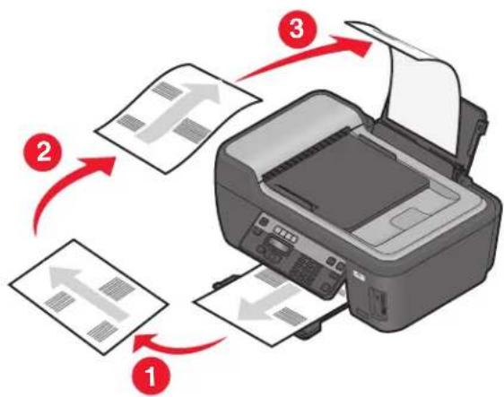 LEXMARK Interpret S400 Series - Manuelles Erstellen einer beidseitigen Kopie - 1