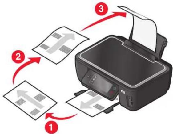 LEXMARK Interact S608 - Manuelles Erstellen einer beidseitigen Kopie - 1