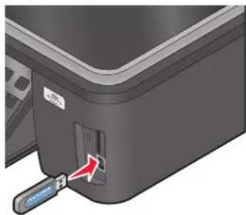 LEXMARK Impact S308 - Verwenden einer Speicherkarte oder eines Flash-Laufwerks mit dem Drucker - 2