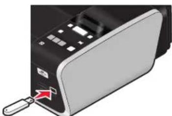 LEXMARK X4630 - Einsetzen eines Flash-Laufwerks - 1