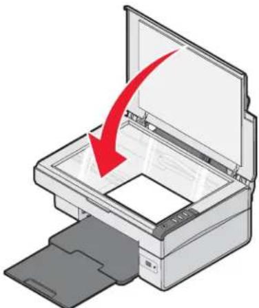 LEXMARK X2450 - Legen des Originaldokuments auf das Scannerglas - 3