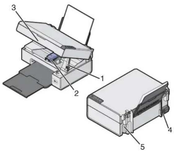 LEXMARK X2450 - Die Teile des Druckers - 2