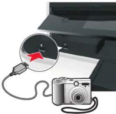 LEXMARK S410 - Drucken von Fotos von einer PictBridge-fähigen Digitalkamera - 1