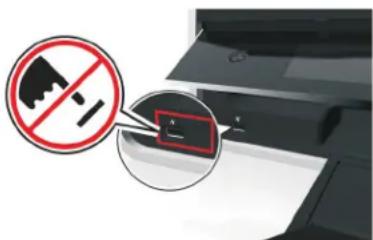 LEXMARK S410 - Verwenden eines Flash-Laufwerks mit dem Drucker - 2