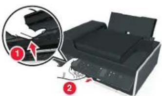 LEXMARK S410 - Auswechseln der Sprachschablone - 1
