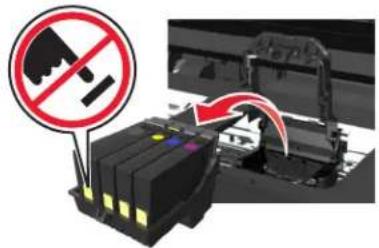LEXMARK S410 - Entnehmen und Wiedereinsetzen des Druckkopfs - 2