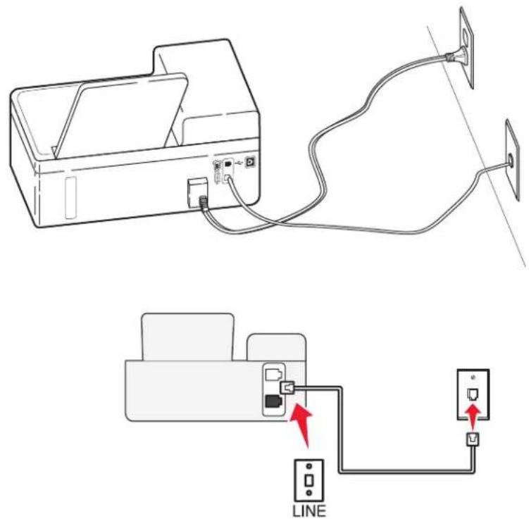 LEXMARK S410 - Szenario 1: Standardtelefonleitung - 1