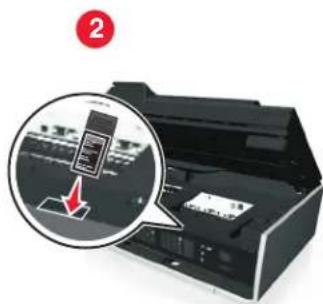 LEXMARK S410 - Auswechseln der Sprachschablone - 4