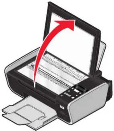 LEXMARK X3600 - Legen des Originaldokuments auf das Scannerglas - 1