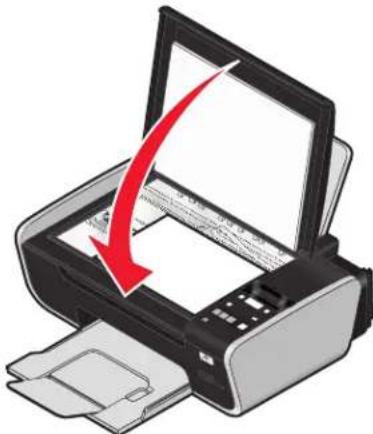 LEXMARK X3600 - Legen des Originaldokuments auf das Scannerglas - 3