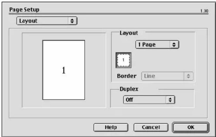 OKI C5600 - DRUCKOPTIONEN - LAYOUT - 1