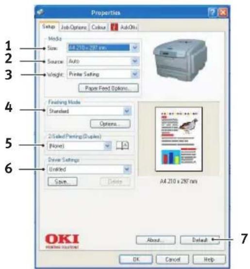 OKI C5600 - REGISTERKARTE EINRICHTEN - 1