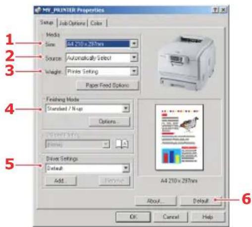 OKI C5510 MFP - REGISTERKARTE EINRICHTEN - 1
