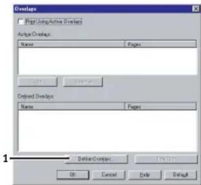 OKI C5450 - Schritt 3: Overlays definieren - 1