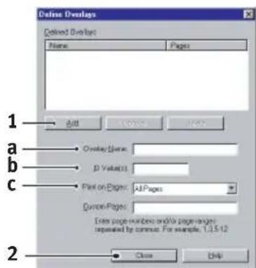 OKI C5450 - Schritt 3: Overlays definieren - 2