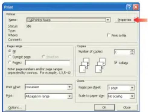 OKI C5400 - PRINTING PREFERENCES IN WINDOWS APPLICATIONS - 1