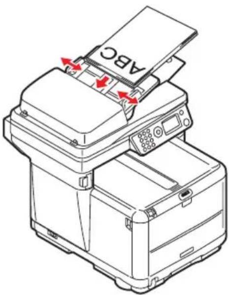OKI C3520 MFP - DOKUMENTE IN DEN ADF EINLEGEN - 2