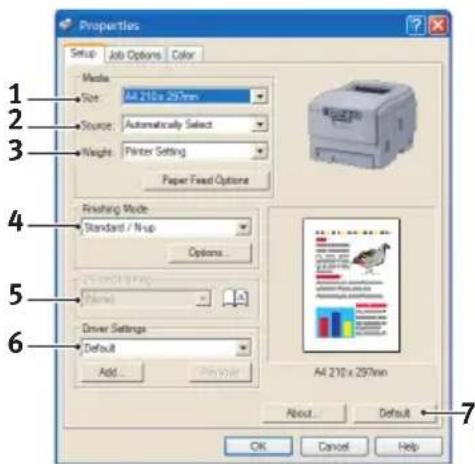 OKI C3200n - SETUP TAB - 1