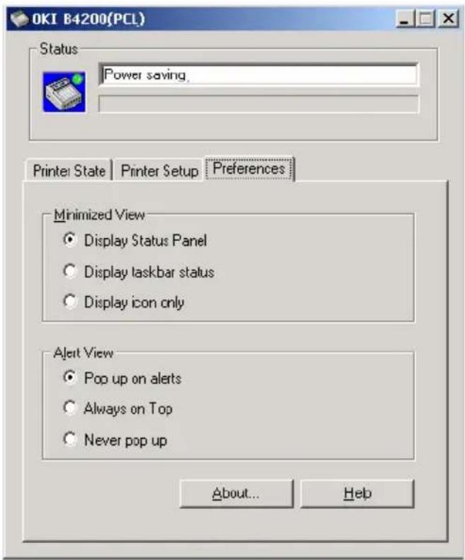 OKI B4300 - Preferences Tab - 1
