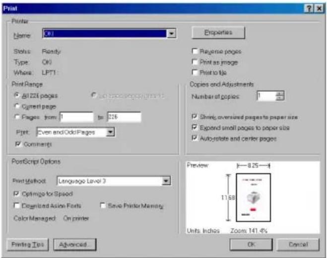 OKI B4300 - PRINTING PAGES - 1