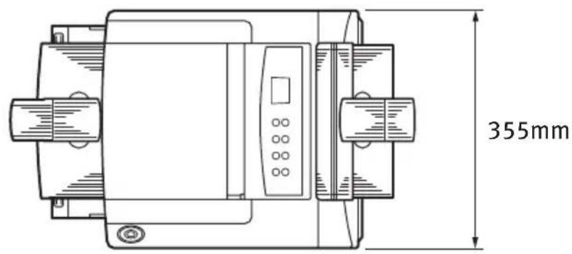 OKI B4300 - OVERALL DIMENSIONS - 1