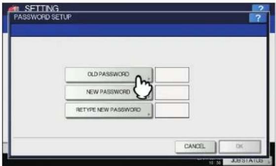 OKI MPS4242 - Drücken Sie [ALTES KENNWORT(OLD PASSWORD)]. - 1