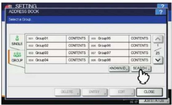 OKI MPS4242 - Suche anhand des Gruppennamens - 1