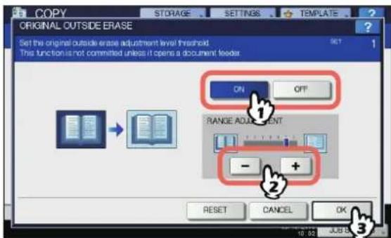 OKI MPS4242 - Legen Sie "outside erase" fest. - 1