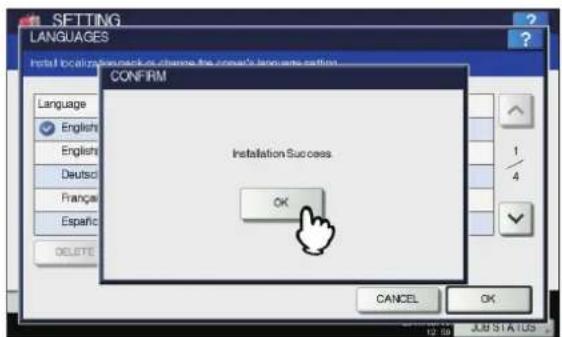 OKI MPS4242 - Drücken Sie [OK] wenn die Installation abgeschlossen ist. - 1