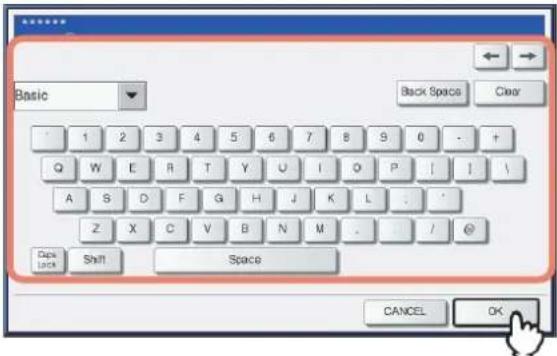 OKI MPS4242 - Geben Sie das Gruppenkennwort mit der Tastatur und den Zifferntasten ein und drücken Sie [OK]. - 1