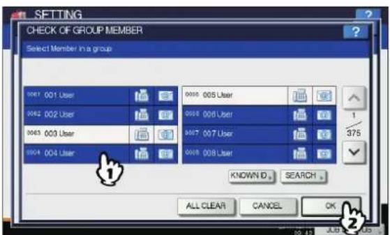 OKI MPS4242 - Kontakte hinzufügen oder entfernen - 1