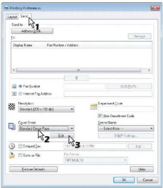 OKI MPS4242 - Faxdokument mit Deckblatt versenden - 2