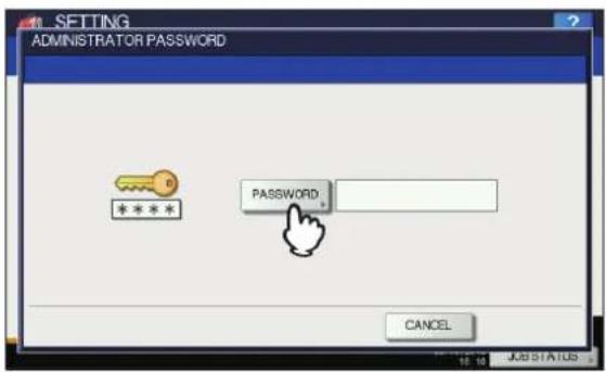 OKI MPS4242 - Drücken Sie [KENNWORT(PASSWORD)]. - 1