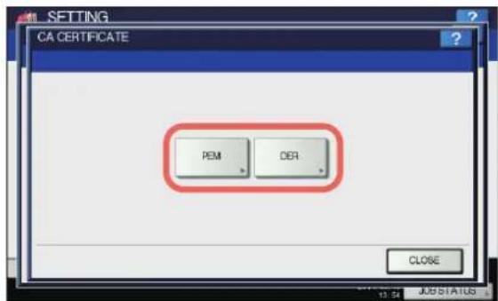 OKI MPS4242 - Zertifikat importieren - 3