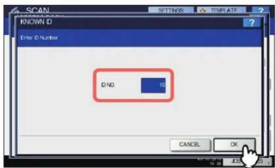 OKI MPS4242 - Geben Sie die ID der Gruppe mit den Zifferntasten ein und drücken Sie [OK]. - 1