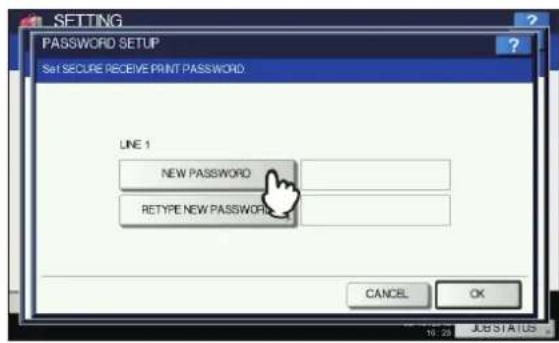 OKI MPS4242 - Drücken Sie [NEUES KENNWORT(NEW PASSWORD)]. - 1