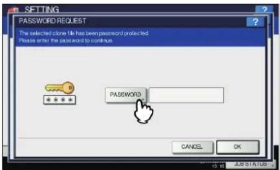 OKI MPS4242 - Drücken Sie [KENNWORT(PASSWORD)]. - 1