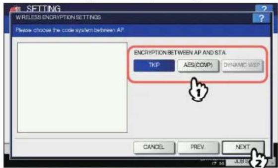 OKI MPS4242 - Definieren Sie folgende Elemente und drücken Sie [WEITER(NEXT)]. - 1