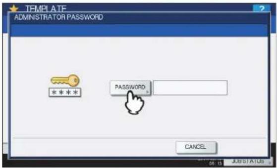 OKI MPS4242 - Drücken Sie [KENNWORT(PASSWORD)]. - 1