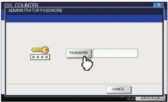 OKI MPS4242 - Drücken Sie [KENNWORT(PASSWORD)]. - 1