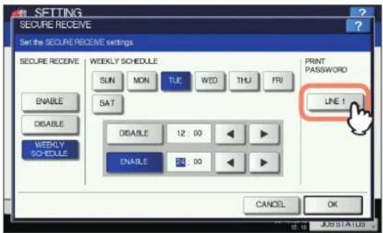 OKI MPS4242 - Wählen Sie [ZEILE 1(LINE 1)]. - 1