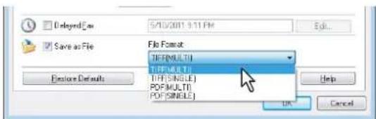 OKI MPS4242 - Wählen Sie das Format unter [Dateiformat(File Format)]. - 1