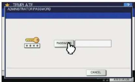 OKI MPS4242 - Drücken Sie [KENNWORT(PASSWORD)]. - 1