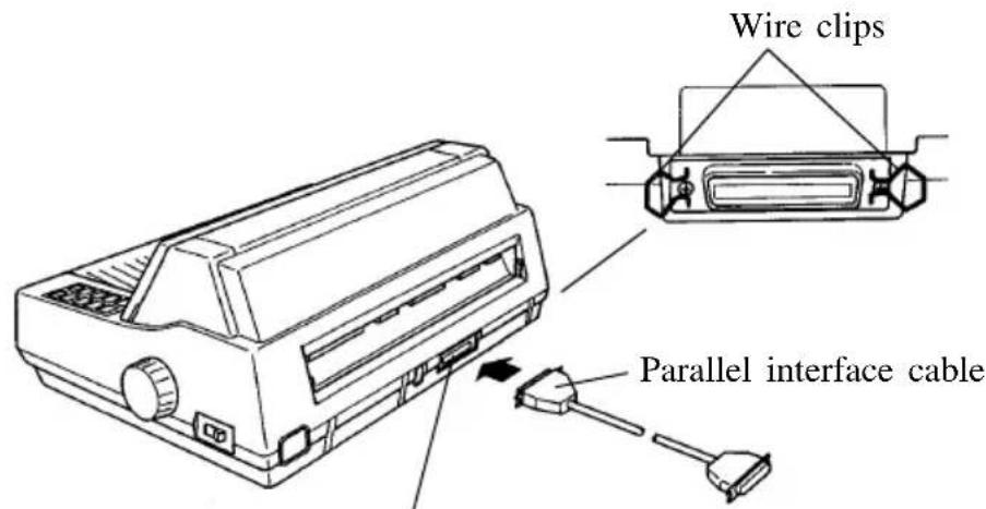 OKI ML390 - Connecting to the Computer - 1