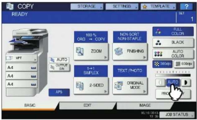 OKI MC770 - Automatische Anpassung (automatische Kontrastjustage) - 1