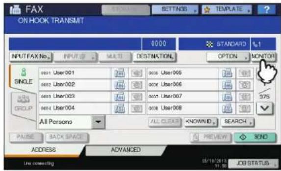 OKI MC770 - Drücken Sie [MONITOR]. - 1