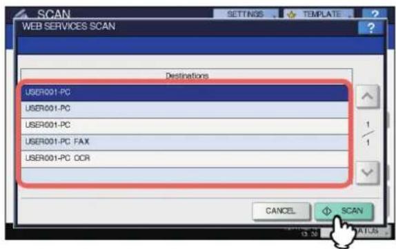 OKI MC770 - Scannen mit Web-Dienste-Scan - 3
