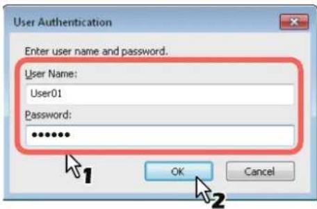 OKI MC770 - Wichtige Hinweise bei Verwendung der Option [Benutzerberechtigung manuell eingeben(Enter the user credentials manually)] - 1