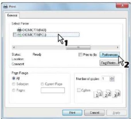 OKI MC770 - Aus Windows-Anwendungen drucken - 1