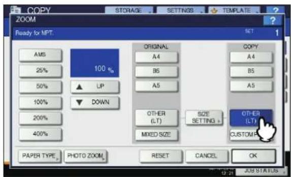 OKI MC770 - ■ Kopieren auf anderes Papier als Standardformate - 3